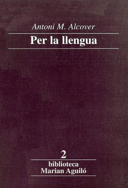 Per la llengua | 9788472025448 | Alcover, Antoni M. | Llibres.cat | Llibreria online en català | La Impossible Llibreters Barcelona