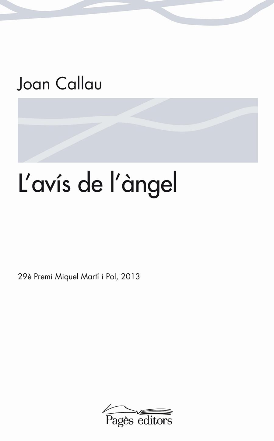 L'avís de l'àngel | 9788499755038 | Callau Fortuna, Joan | Llibres.cat | Llibreria online en català | La Impossible Llibreters Barcelona