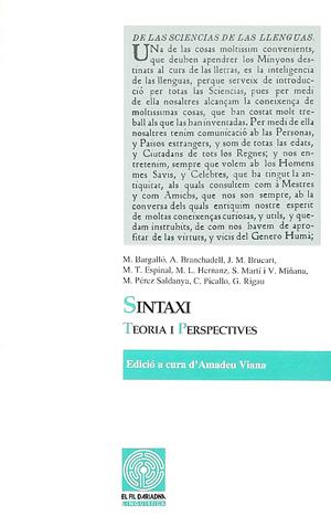 Sintaxi: teoria i perspectives | 9788479351502 | Viana, Amadeu | Llibres.cat | Llibreria online en català | La Impossible Llibreters Barcelona