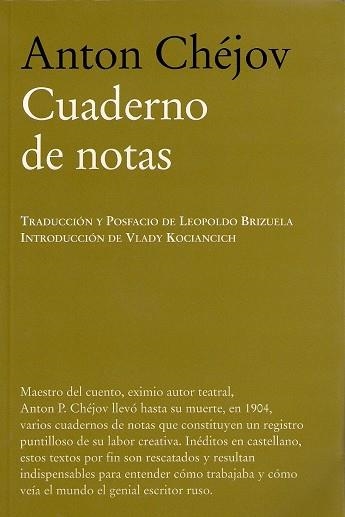 Cuaderno de notas | 9788483930489 | Chejov, Anton | Llibres.cat | Llibreria online en català | La Impossible Llibreters Barcelona