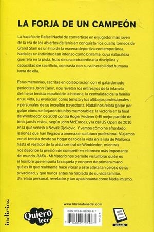 Rafa. Mi historia | 9788493795467 | Carlin, John; Nadal, Rafa | Llibres.cat | Llibreria online en català | La Impossible Llibreters Barcelona