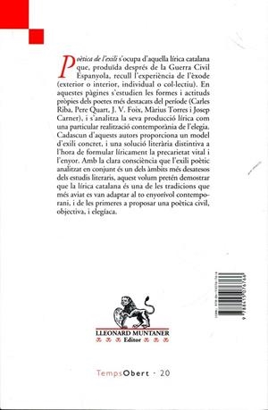 Poètica de l'exili. L'elegia contemporània en la lírica catalana de postguerra | 9788415076766 | Julià, Jordi | Llibres.cat | Llibreria online en català | La Impossible Llibreters Barcelona