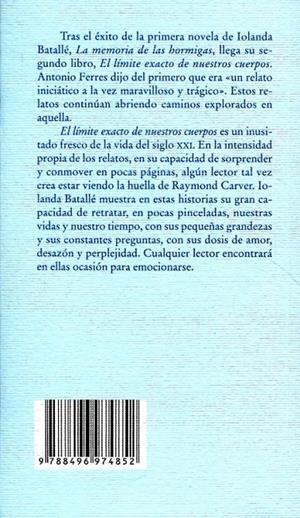 El límite exacto de nuestros cuerpos | 9788496974852 | Batallá, Iolanda | Llibres.cat | Llibreria online en català | La Impossible Llibreters Barcelona