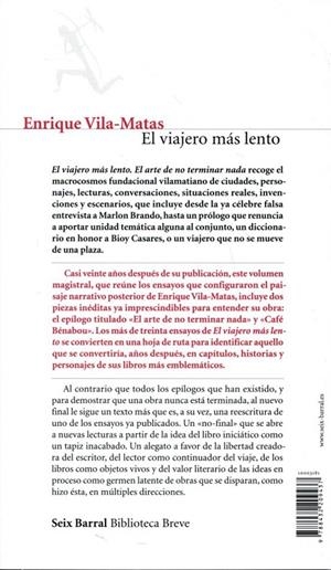 El viajero más lento | 9788432209437 | Vila-Matas, Enrique | Llibres.cat | Llibreria online en català | La Impossible Llibreters Barcelona