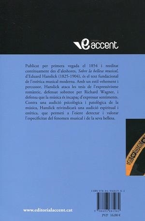 Sobre la bellesa musical | 9788493681982 | Hanslick, Eduard | Llibres.cat | Llibreria online en català | La Impossible Llibreters Barcelona