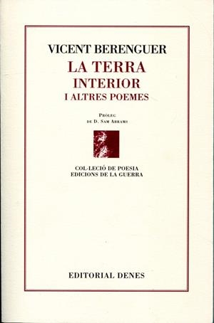 La terra d'interior i altres poemes | 9788496545885 | Berenguer, Vicent | Llibres.cat | Llibreria online en català | La Impossible Llibreters Barcelona