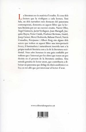 Notes sobre literatura | 9788497877572 | Sala, Toni | Llibres.cat | Llibreria online en català | La Impossible Llibreters Barcelona