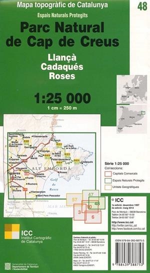 Mapa Parc natural de Cap de Creus 1:25000 | 9788439388753 | Diversos | Llibres.cat | Llibreria online en català | La Impossible Llibreters Barcelona