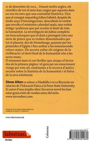 El testament maia | 9788499304069 | Alten, Steve | Llibres.cat | Llibreria online en català | La Impossible Llibreters Barcelona