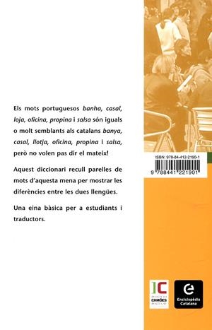 Diccionari de paranys de traducció portuguès-català | 9788441221901 | Férriz, M. Carmen/Gorgori Bonet, Rosó/Pitta, Paulo | Llibres.cat | Llibreria online en català | La Impossible Llibreters Barcelona