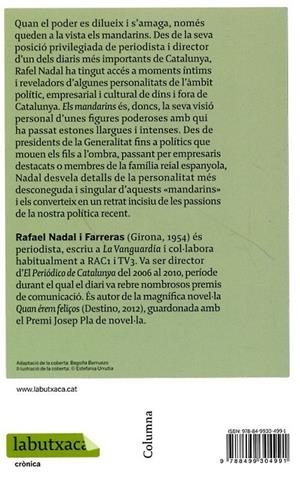 Els mandarins | 9788499304991 | Nadal, Rafel | Llibres.cat | Llibreria online en català | La Impossible Llibreters Barcelona