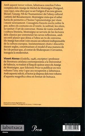 Assaigs. Llibre tercer | 9788499305059 | Montaigne, Michel de | Llibres.cat | Llibreria online en català | La Impossible Llibreters Barcelona