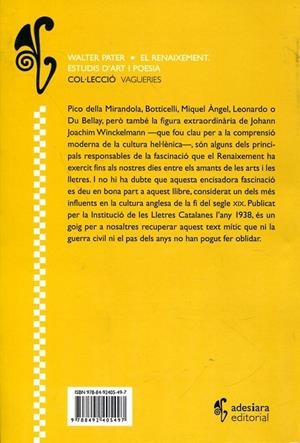 El renaixement. Estudis d'art i poesia | 9788492405497 | Pater, Walter | Llibres.cat | Llibreria online en català | La Impossible Llibreters Barcelona