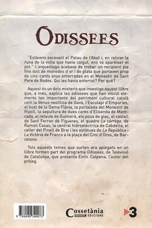 Odissees. Com es va salvar el tresor de Sant Pere de Rodes i altres aventures | 9788490340073 | Ràfols, Josep Maria | Llibres.cat | Llibreria online en català | La Impossible Llibreters Barcelona