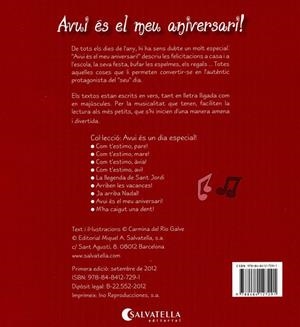 Avui és el meu aniversari! | 9788484127291 | Del Rio Galve, Carmina | Llibres.cat | Llibreria online en català | La Impossible Llibreters Barcelona