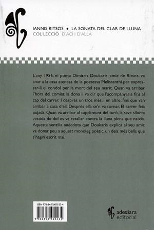 La sonata del clar de lluna | 9788492405534 | Ritsos, Iannis | Llibres.cat | Llibreria online en català | La Impossible Llibreters Barcelona