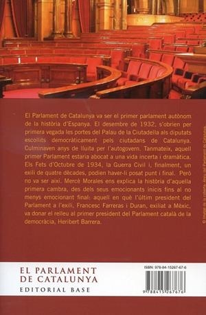 El Parlament de Catalunya. República, Guerra Civil i Exili | 9788415267676 | Morales Montoya, Mercè | Llibres.cat | Llibreria online en català | La Impossible Llibreters Barcelona