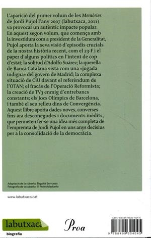 Memòries. Temps de construir (1980-1993) | 9788499304045 | Pujol, Jordi | Llibres.cat | Llibreria online en català | La Impossible Llibreters Barcelona