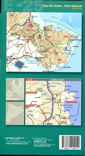 Mapa guia excursionista. Parc Natural Cap de creus | 9788480904551 | Diversos | Llibres.cat | Llibreria online en català | La Impossible Llibreters Barcelona