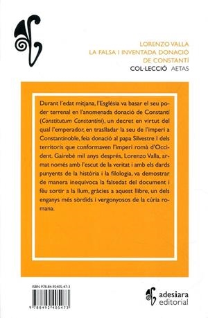 La falsa i inventada donació de Constantí | 9788492405473 | Valla, Lorenzo | Llibres.cat | Llibreria online en català | La Impossible Llibreters Barcelona