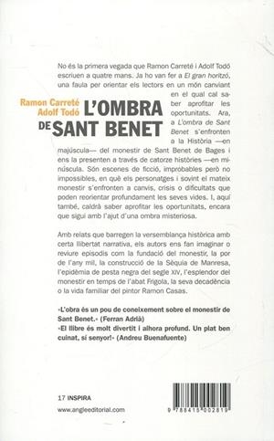 L'ombra de Sant Benet. Històries màgiques d'un monestir mil·lenari | 9788415002819 | Carreté Parera, Ramon; Todó Rovira, Adolf | Llibres.cat | Llibreria online en català | La Impossible Llibreters Barcelona