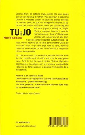 Tu i jo | 9788415307013 | Ammaniti, Niccolò | Llibres.cat | Llibreria online en català | La Impossible Llibreters Barcelona