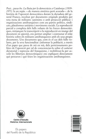 Pssst... passa-ho.La lluita per la democràcia a Catalunya (1939-1975) | 9788492542581 | Diversos | Llibres.cat | Llibreria online en català | La Impossible Llibreters Barcelona