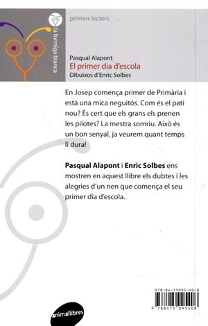 El primer dia d'escola | 9788415095408 | Alapont Ramon, Pasqual | Llibres.cat | Llibreria online en català | La Impossible Llibreters Barcelona