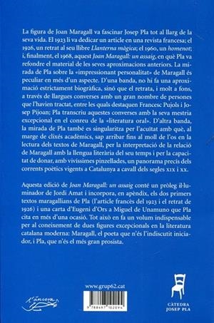 Joan Maragall: un assaig | 9788497102094 | Pla, Josep | Llibres.cat | Llibreria online en català | La Impossible Llibreters Barcelona