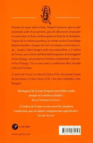 L'ombra de l'eunuc | 9788475881843 | Cabré, Jaume | Llibres.cat | Llibreria online en català | La Impossible Llibreters Barcelona