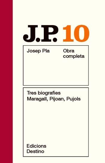 Tres biografies. Obra completa vol 10 | 9788497101509 | Pla, Josep | Llibres.cat | Llibreria online en català | La Impossible Llibreters Barcelona