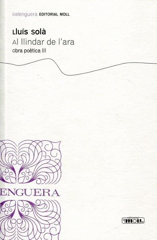 Al llindar de l'ara. Obra poètica III | 9788427351578 | Solà, Lluís | Llibres.cat | Llibreria online en català | La Impossible Llibreters Barcelona