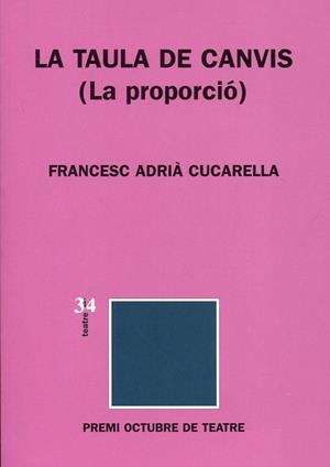 La taula de canvis (la proporció) | 9788475028736 | Adrià Cucarella, Francesc | Llibres.cat | Llibreria online en català | La Impossible Llibreters Barcelona