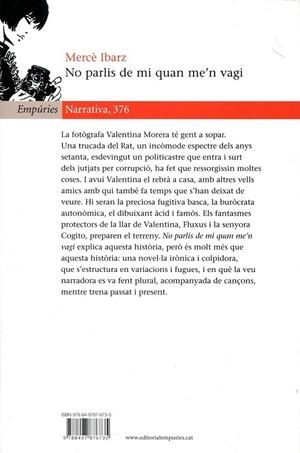 No parlis de mi quan me'n vagi | 9788497876735 | Ibarz, Mercè | Llibres.cat | Llibreria online en català | La Impossible Llibreters Barcelona