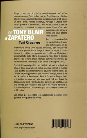 De tony Blair a Zapatero. Una Autòpsia de l'esquerra europea | 9788415002307 | Cruanyes, Toni | Llibres.cat | Llibreria online en català | La Impossible Llibreters Barcelona