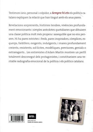 Sempre hi ets. Els polítics catalans parlen dels seus pares | 9788492552719 | Martín, Adam | Llibres.cat | Llibreria online en català | La Impossible Llibreters Barcelona