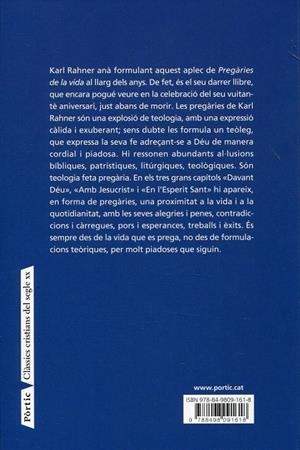 Pregàries de la vida | 9788498091618 | Rahner, Karl | Llibres.cat | Llibreria online en català | La Impossible Llibreters Barcelona