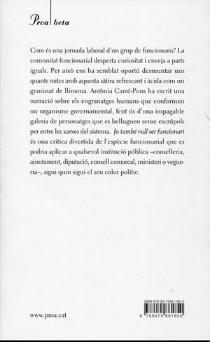 Jo també vull ser funcionari | 9788475881850 | Carré-Pons, Antònia | Llibres.cat | Llibreria online en català | La Impossible Llibreters Barcelona