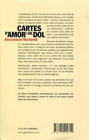 Cartes d'amor i de dol | 9788415002314 | Martorell, Encarnació | Llibres.cat | Llibreria online en català | La Impossible Llibreters Barcelona