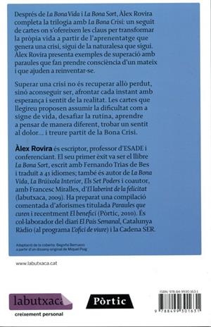 La Bona Crisi. Una oportunitat per reiventar-se | 9788499301631 | Rovira, Àlex | Llibres.cat | Llibreria online en català | La Impossible Llibreters Barcelona