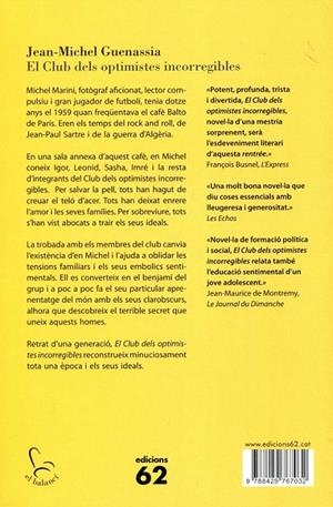 El club dels optimistes incorregibles | 9788429767032 | Guenassia, Jean-Michel | Llibres.cat | Llibreria online en català | La Impossible Llibreters Barcelona