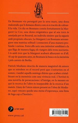 L'horitzó | 9788475881744 | Modiano, Patrick | Llibres.cat | Llibreria online en català | La Impossible Llibreters Barcelona