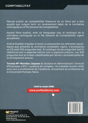 Manual práctic de comptabilitat financera. Aspectes teòrics i pràctics del PGC 2007 (inclou cd) | 9788492956326 | Monllau, Mª Teresa | Llibres.cat | Llibreria online en català | La Impossible Llibreters Barcelona