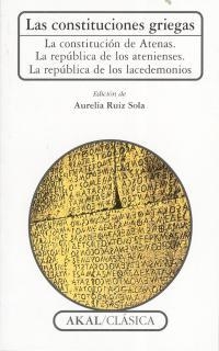 LAS CONSTITUCIONES GRIEGAS | 9788476001660 | AA.VV. | Llibres.cat | Llibreria online en català | La Impossible Llibreters Barcelona