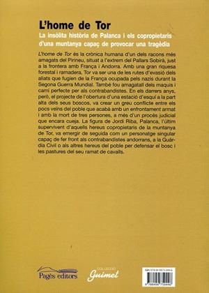 L'home de Tor. La insòlita història de Palanca i els copropietaris d'una muntanya capaç de provocar una tragèdia | 9788499750446 | Comes, Núria | Llibres.cat | Llibreria online en català | La Impossible Llibreters Barcelona