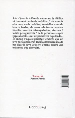 Sota el ferro de la Lluna | 9788415076230 | Bernhard, Thomas | Llibres.cat | Llibreria online en català | La Impossible Llibreters Barcelona