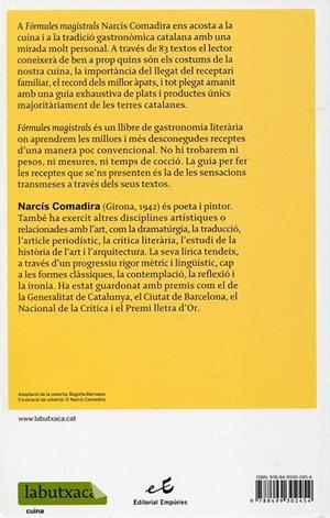 Fórmules magistrals | 9788499302454 | Comadira, Narcís | Llibres.cat | Llibreria online en català | La Impossible Llibreters Barcelona