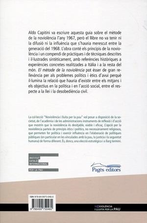 El mètode de la noviolència | 9788499750460 | Capitini, Aldo | Llibres.cat | Llibreria online en català | La Impossible Llibreters Barcelona