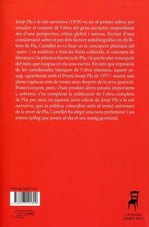 Josep Pla o la raó narrativa | 9788497101899 | Castellet, J.M. | Llibres.cat | Llibreria online en català | La Impossible Llibreters Barcelona