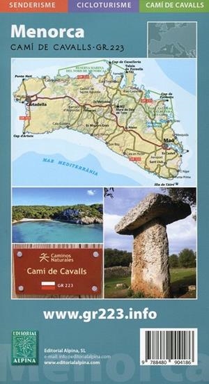 Menorca Camí de Cavalls-Gr223 (Escala 1:50000) | 9788480904186 | Llibres.cat | Llibreria online en català | La Impossible Llibreters Barcelona